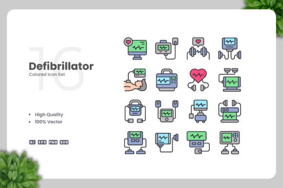 Defibrillator Colored Icons: A Strategic Design Tool for Modern Communication
