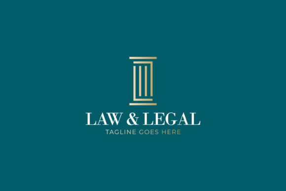 Legal Law with Letter L Pillar Logo