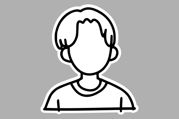Modern Faceless Cartoon Icon
