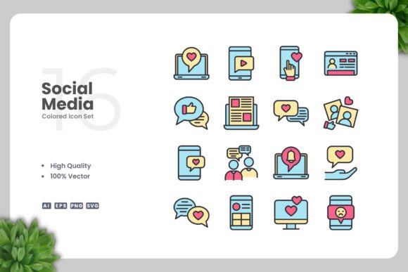 Social Media Color Icons: A Versatile Design Solution