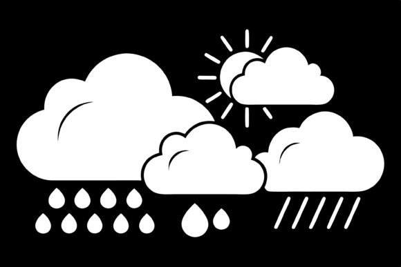 Weather Silhouette Vector Bundle